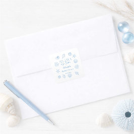 All I Sea Is Love Bridal Shower  Fyrkantigt Klistermärke