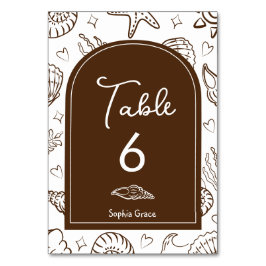 All I Sea is Love Brown Seashells Bordsnummer