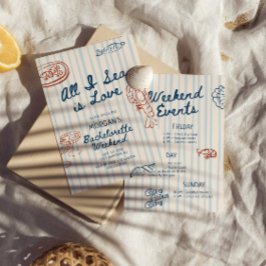 All I Sea is Love Coastal Bachelorette Inbjudningar