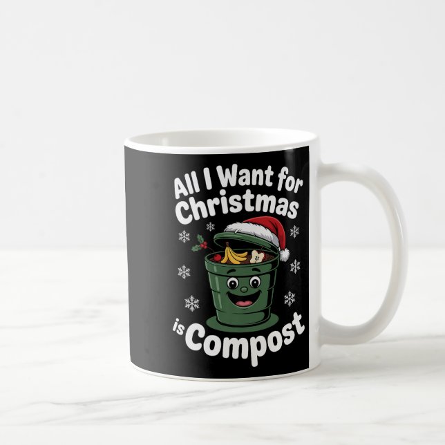 All I Want Comst Zero-waste Christmas Environmenta Kaffemugg (Höger)