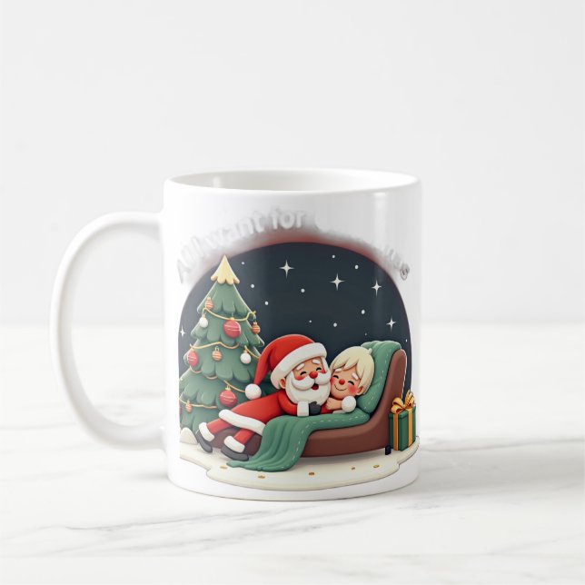 All I want for Christmas is a long nap Kaffemugg (Vänster)