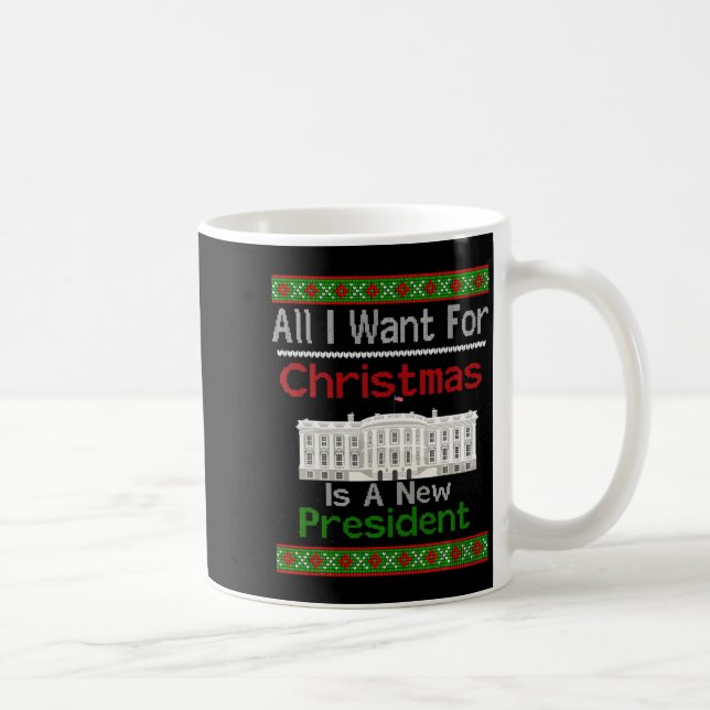 All I Want For Christmas Is A New President Xmas S Kaffemugg (Höger)