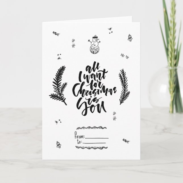 All I Want for Christmas is you Helgkort (Framsida)