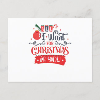 All I Want for Christmas is You Vykort