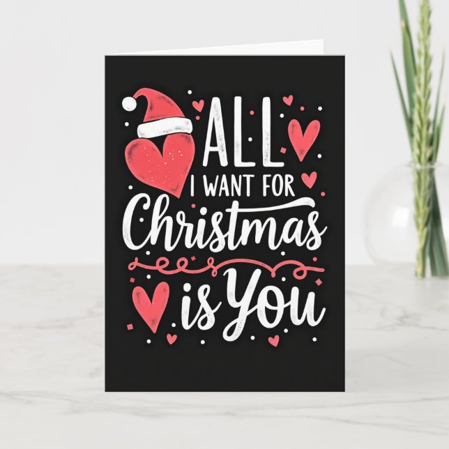 All I Want Is You Julkort Kort (Framsida)