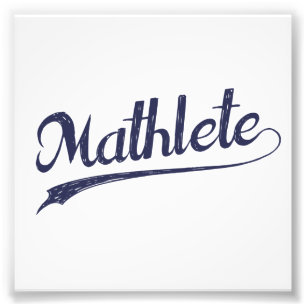 All idrottsman för stjärnaMathlete Math Fototryck