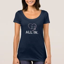 ALL IN Jesus Kors T-shirts Kristna Kvinnor Tees