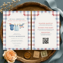 All in One All American Klädtork Baby Shower