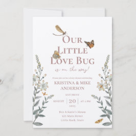 All in One Little Love Bug Baby Shower Invitation Inbjudningar