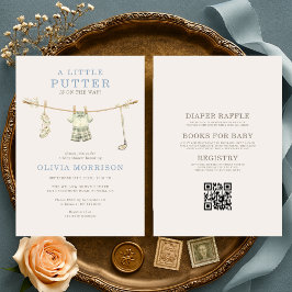 All in One Little Putter Golf Baby Shower Inbjudningar