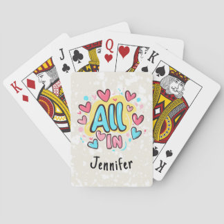 "All In" Personlig Graffiti-Stil Casinokort