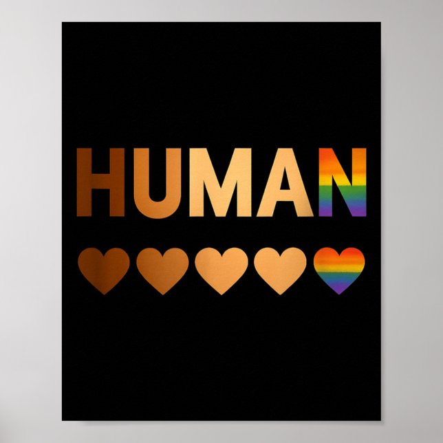All-inclusive Hearts For Blm Racial Justice &amp;  Poster (Framsidan)