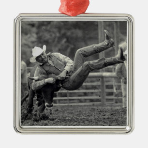 All Indian Rodeo i Tygh Valley, Oregon. Clint Julgransprydnad Metall