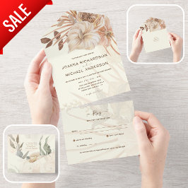 All inklusive BOHO Pampas Grass Bröllop OSA