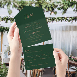 All inklusive Emerald Grönt - enkel Bröllop OSA