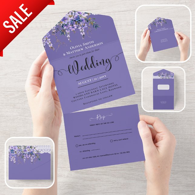 All inklusive Wisteria Flowers-Bröllop OSA för Lil (Skapare uppladdad)