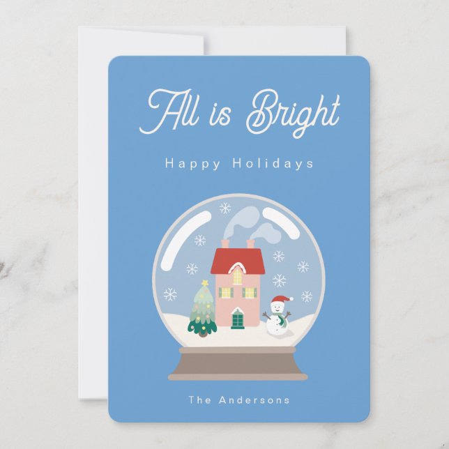 All is bright tack kort (Framsida)