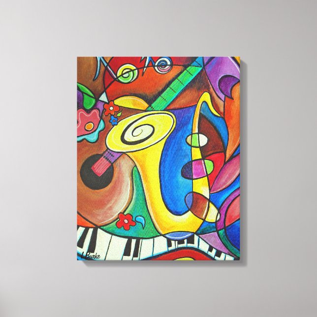 All Jazz! Skriv ut med Studio Burke© Canvastryck (Framsida)