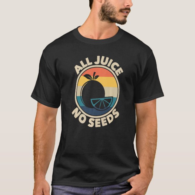 All juicefrö utan frön Retro Manar Vasectomy Vasec T Shirt (Framsida)