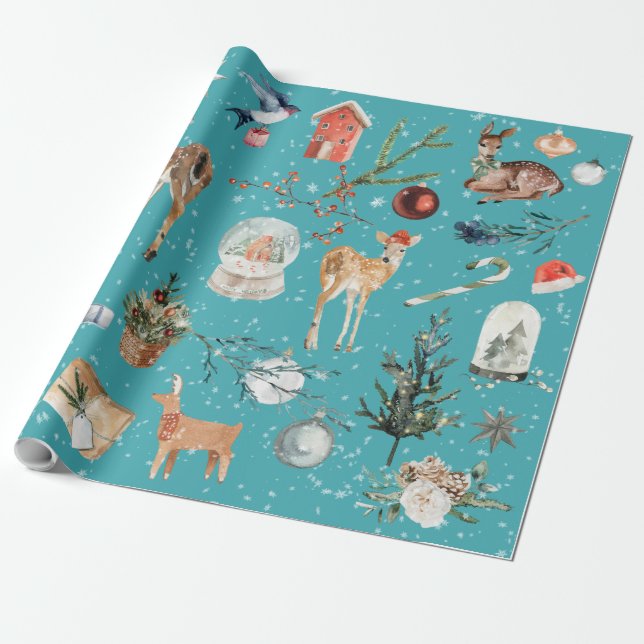 All Julren-utrensning Papper Presentpapper (Utrullad)