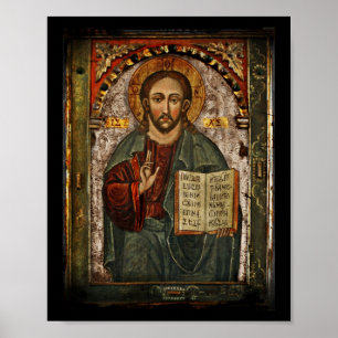 All kraftig Kristus - Chrystus Pantokrator Poster