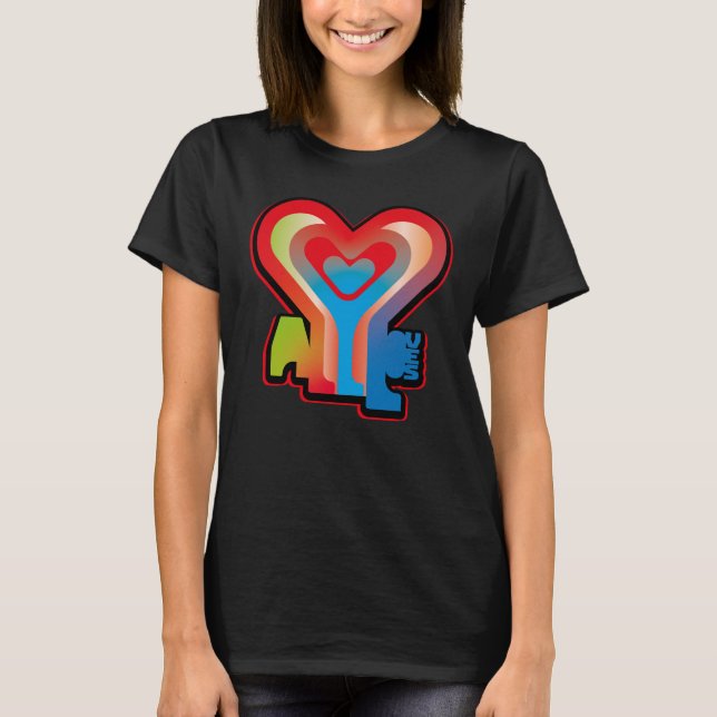 ALL LOVES  BY MASANSER T SHIRT (Framsida)