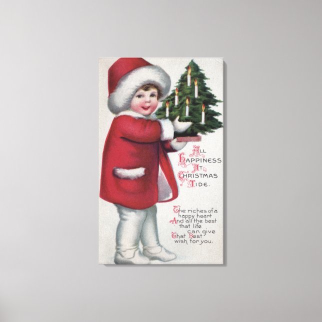 All lycka vid jultidsåldern canvastryck (Framsida)