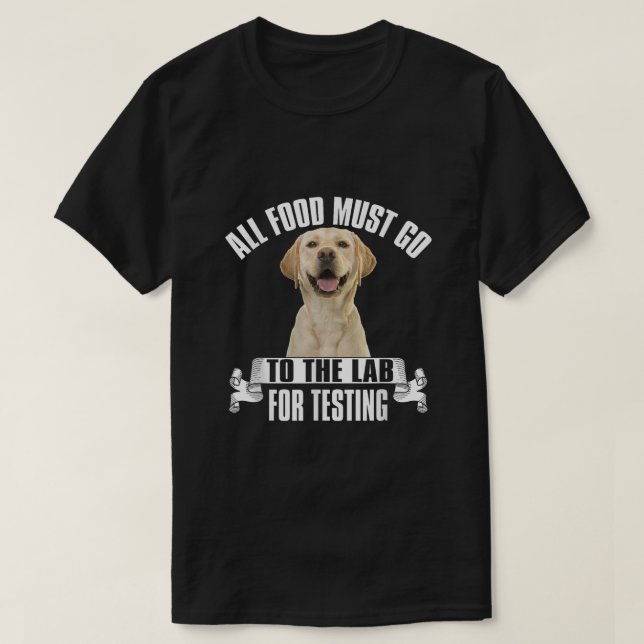 All mat måste gå till lab för testning t shirt (Design framsida)