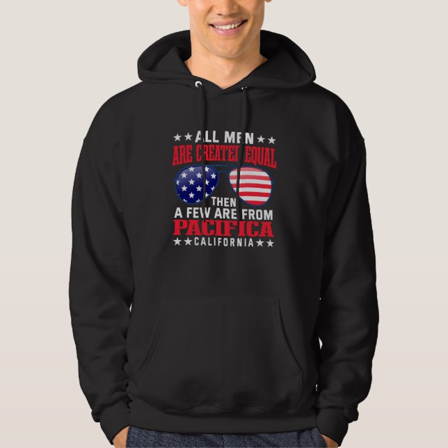 All Men Are Created Equal Pacifica California Hoodie (Framsida)