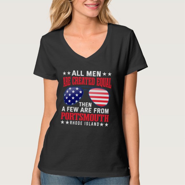 All Men Are Created Equal Portsmouth T Shirt (Framsida)