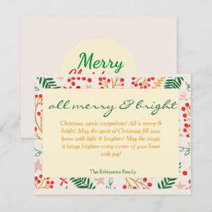 All Merry & Bright Julkort