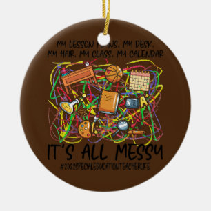 All Messy Speciell Education Lacher Life Julgransprydnad Keramik