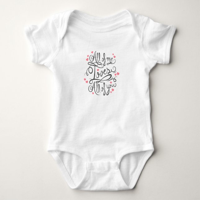 All mig alla kärlekar av dig baby Onesy Tee (Framsida)