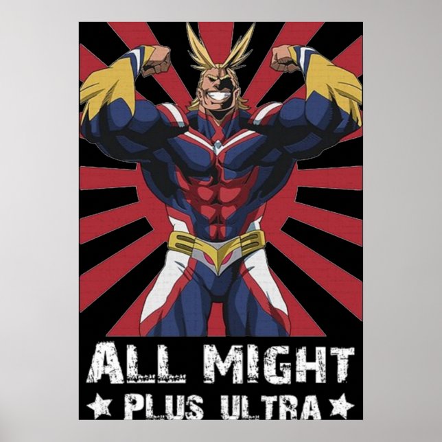 ALL MIGHT PLUS ULTRA POSTER (Framsidan)