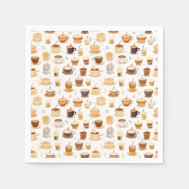 All min kaffepatchwork Quilt Mönster nr 8 Pappersservett (Framsidan)