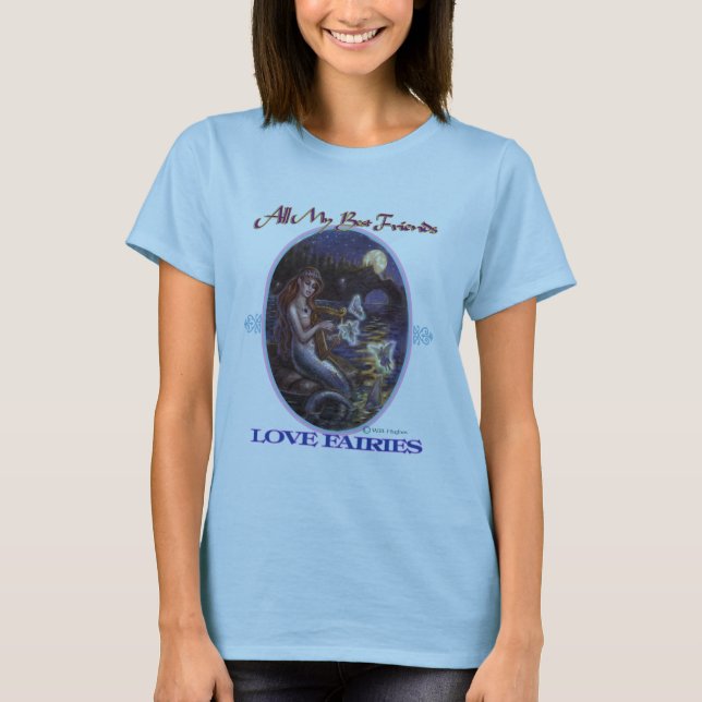 All min upload för bästa vänkärlekälvor t-shirt (Framsida)