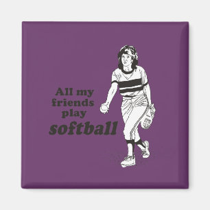 All min vänleksoftball magnet