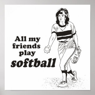 All min vänleksoftball poster