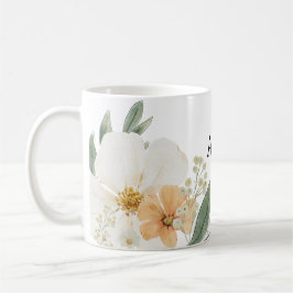 All Mine Blommig Vintage-Mugg. Söt tekoppspresent Kaffemugg