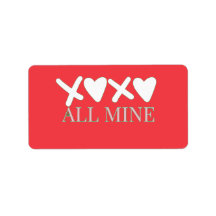 ALL MINE XOXO Alla hjärtans dag-tröja - Minimal kä