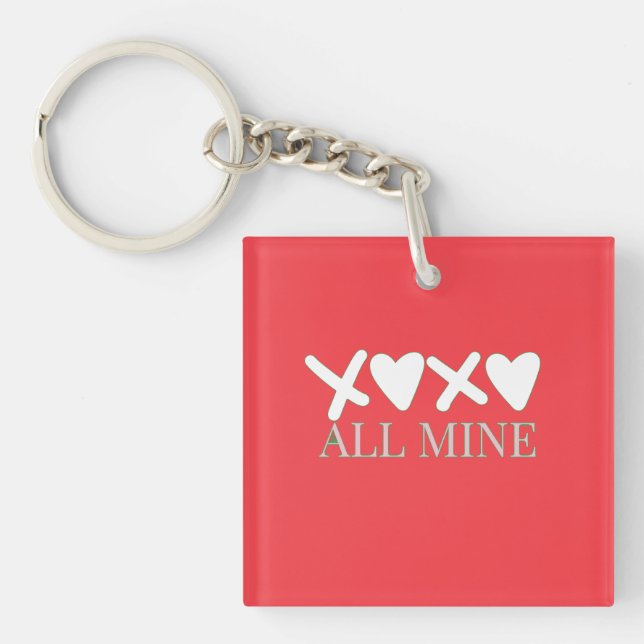 ALL MINE XOXO Valentine Shirt - Minimal Love Desig (Framsidan)