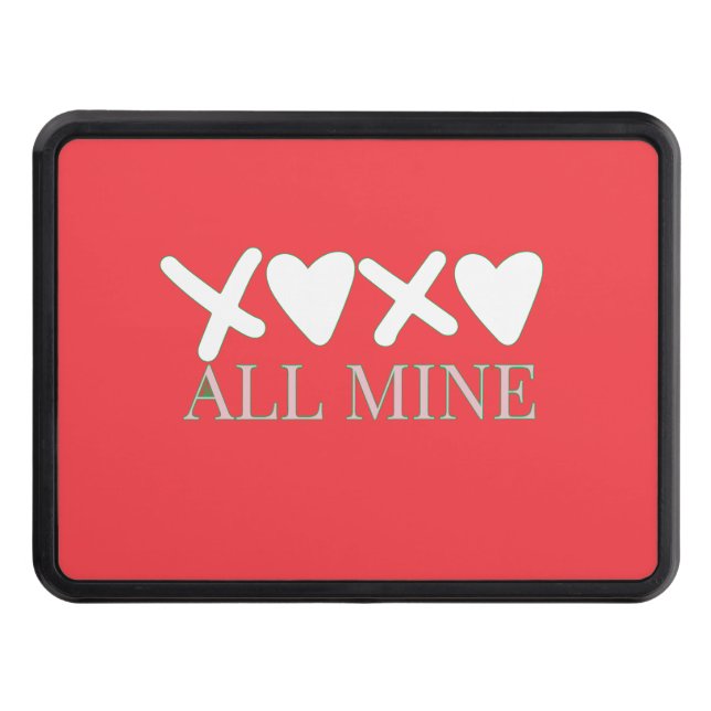 ALL MINE XOXO Valentine Shirt - Minimal Love Desig Dragkroksskydd (Framsidan)