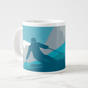 All Mountain Skiing Jumbo Mugg