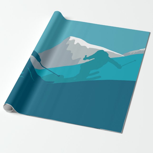 All Mountain Skiing Presentpapper (Utrullad)