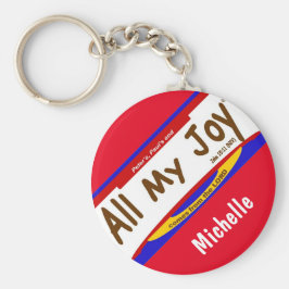 All My Joy Christian Keychain (2,25 tum) Nyckelring