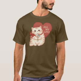 All My Love Tabby Cat T Shirt