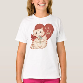All My Love Tabby Cat T Shirt