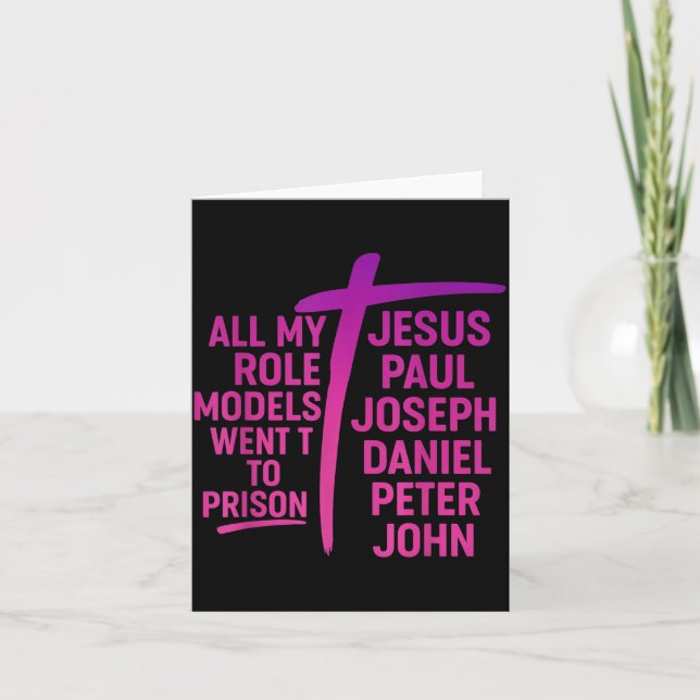 All My Role Models Went To Prison Jesus Paul Josep Kort (Framsida)