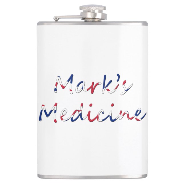 All Namn Medicine överlade med Union Jack Facnt Fickplunta (Framsidan)