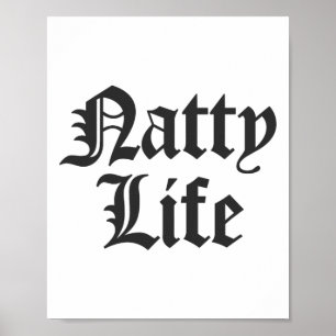 All Natty Life Naturlig Kroppsbyggande Träning Poster